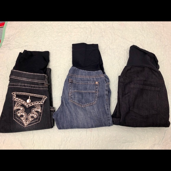 3 Jean Maternity Tala Pregnancy Size Small Pants - Picture 2 of 2